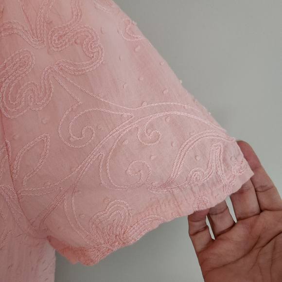 Terzo Millennio Peach Lace Blouse - S - Picture 5 of 10